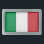 Boucle De Ceinture Rectangulaire Belt Buckle avec Drapeau d'Italie<br><div class="desc">Élégante boucle de ceinture avec drapeau de l'Italie. Ce produit est personnalisable.</div>