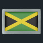 Boucle De Ceinture Rectangulaire Belt Buckle avec le drapeau de la Jamaïque<br><div class="desc">Élégante boucle de ceinture avec drapeau de la Jamaïque. Ce produit est personnalisable.</div>