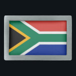 Boucle De Ceinture Rectangulaire Belt Buckle avec le drapeau de l'Afrique du Sud<br><div class="desc">Élégante boucle de ceinture avec drapeau de l'Afrique du Sud. Ce produit est personnalisable.</div>