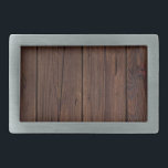 Boucle De Ceinture Rectangulaire Bois Brown foncé rustique clôture en bois Style ch<br><div class="desc">Le poison de Rustic Dark Brown Wood Wooden Fence Photographe Country Style</div>