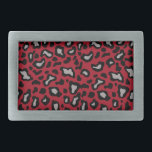 Boucle De Ceinture Rectangulaire Cadeau Poster de animal rouge Belt Buckle<br><div class="desc">Le design est d'art original.</div>