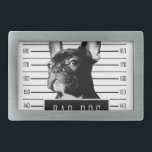 Boucle De Ceinture Rectangulaire Chemise de photo de bouledogue français<br><div class="desc">Est votre frenchie pour toujours entrant dans le préjudice et causant le problème,  mais vous aimez lui/elle oh tellement !</div>