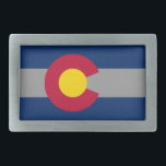 Boucle De Ceinture Rectangulaire Colorado Flag Belt Buckle<br><div class="desc">Colorado Flag Belt Buckle</div>