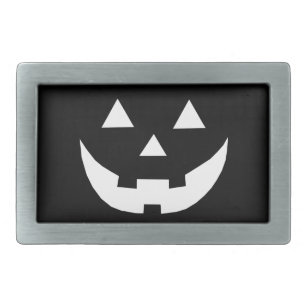 Boucle De Ceinture Rectangulaire Costume Jack-o'-lantern noir blanc Halloween