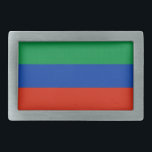 Boucle De Ceinture Rectangulaire Daguestan<br><div class="desc">Drapeau patriotique du Daghestan.</div>