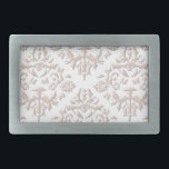 Boucle De Ceinture Rectangulaire Damas 3D<br><div class="desc">Motif damassé 3D.</div>