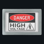 Boucle De Ceinture Rectangulaire Danger très amusant Haut Voltage Signale Ceinture<br><div class="desc">C'est très amusant Danger High Voltage Sign Belt Buckle</div>