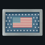 Boucle De Ceinture Rectangulaire Drapeau américain patriotique Stars Belt Buckle Ca<br><div class="desc">Le design est d'art original.</div>
