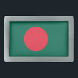 Boucle De Ceinture Rectangulaire Drapeau de ceinture du Bangladesh patriotique<br><div class="desc">Le drapeau national du Bangladesh.</div>