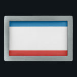 Boucle De Ceinture Rectangulaire Drapeau de Crimée<br><div class="desc">Drapeau patriotique de Crimée.</div>