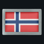 Boucle De Ceinture Rectangulaire Drapeau de la ceinture norvégienne<br><div class="desc">Drapeau de la ceinture norvégienne</div>
