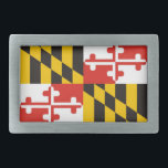 Boucle De Ceinture Rectangulaire drapeau de l'état américain du maryland<br><div class="desc">drapeau de l'état américain du maryland</div>