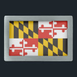 Boucle De Ceinture Rectangulaire drapeau de l'état américain du maryland<br><div class="desc">drapeau de l'état américain du maryland</div>