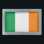 Boucle De Ceinture Rectangulaire Drapeau de l'Irlande<br><div class="desc">Drapeau hÉireann de l'Irlande - du Bratach de Na</div>