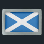 Boucle De Ceinture Rectangulaire Drapeau écossais<br><div class="desc">Drapeau national écossais Le drapeau écossais se compose d'une croix blanche, ou saltire, contre un arrière - plan bleu. Il est aussi connu sous le nom de Croix de Saint-André, ou simplement le Saltire. Le drapeau est utilisé depuis le XVIe siècle et est le plus ancien drapeau souverain du monde....</div>