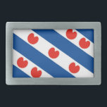 Boucle De Ceinture Rectangulaire Drapeau frison Pays-Bas région<br><div class="desc">Drapeau frison Pays-Bas région</div>