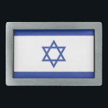 Boucle De Ceinture Rectangulaire Drapeau Israël<br><div class="desc">Boucle de ceinture d'Israël</div>