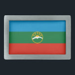 Boucle De Ceinture Rectangulaire Drapeau Karachay Cherkessia<br><div class="desc">Drapeau patriotique de Karachay Cherkessia.</div>