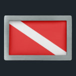 Boucle De Ceinture Rectangulaire Drapeau Scuba<br><div class="desc">plongée sous-marine "plongée sous-marine" drapeau "plongée" drapeau "plongée" drapeau "plongée" drapeau "plongée vers le bas" drapeau "plongée sous-marine"</div>
