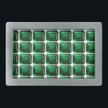 Boucle De Ceinture Rectangulaire Emerald Gemstone Motif Green Belt Buckle<br><div class="desc">Emerald Gemstone Motif Green Belt Buckle</div>