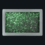 Boucle De Ceinture Rectangulaire Flamme de parties scintillant vert foncé<br><div class="desc">Belle parties scintillant verte brillante girly brillant scintillent. Photo Green scintille pas de parties scintillant réelles !</div>