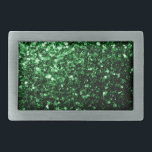 Boucle De Ceinture Rectangulaire Flamme de parties scintillant vert foncé<br><div class="desc">Belle parties scintillant verte brillante girly brillant scintillent. Photo Green scintille pas de parties scintillant réelles !</div>