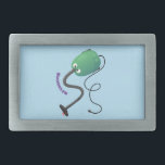 Boucle De Ceinture Rectangulaire Humour de dessin animé de l'aspirateur mignon<br><div class="desc">Ce drôle d'aspirateur ajoutera un peu d'humour à votre journée. Dessiné dans un style de dessin animé mignon.</div>
