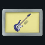 Boucle De Ceinture Rectangulaire Illustration de guitare électrique<br><div class="desc">Illustration de guitare électrique</div>
