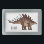 Boucle De Ceinture Rectangulaire Illustration de Kentrosaurus<br><div class="desc">Illustration de Kentrosaurus</div>