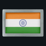 Boucle De Ceinture Rectangulaire Inde<br><div class="desc">Drapeau de l'Inde</div>