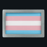 Boucle De Ceinture Rectangulaire Indicateur transgenre<br><div class="desc">Chez nous,  tu trouveras une collection unique avec des motifs modernes,  cool et amusants de pride transgenre. Fouille dans notre diversité et trouve ta partie favorite !</div>