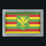 Boucle De Ceinture Rectangulaire Kanaka Maoli Hawaiian Flag Hawaii Belt Buckle<br><div class="desc">Kanaka Maoli Hawaiian Flag - Hawaii Independence Flag</div>