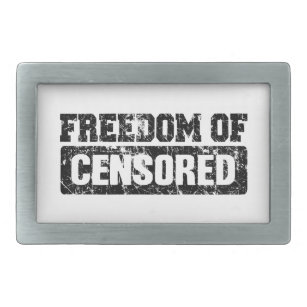 Boucle De Ceinture Rectangulaire La liberté d'expression peut-être pas exactement