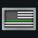 Boucle De Ceinture Rectangulaire Légère ligne verte : Anciens combattants patriotiq<br><div class="desc">Le drapeau de la Ligne verte mince est un symbole de soutien à l'armée américaine. La fine ligne verte représente les hommes et les femmes qui servent dans les forces armées, protégeant la nation et ses citoyens. Le drapeau est souvent affiché à côté du drapeau américain pour montrer sa reconnaissance...</div>