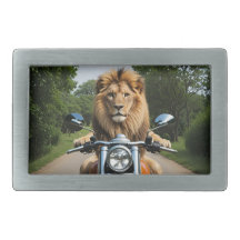 Lion sur moto