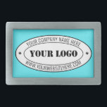 Boucle De Ceinture Rectangulaire Logo d'entreprise personnalisé et Modèle de boucle<br><div class="desc">Couleurs et polices personnalisées - Concevez votre propre boucle de ceinture personnalisée avec votre entreprise Nom du logo Site Web ou texte personnalisé Boucles de ceinture personnalisées commerciales ou modernes / Cadeau - Ajouter votre logo - Image - Photo ou QR Code / Nom - Société / Site Web ou...</div>