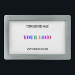 Boucle De Ceinture Rectangulaire Nom du logo professionnel personnalisé Site Web Be<br><div class="desc">Couleurs et polices personnalisées - Concevez votre propre boucle de ceinture personnalisée avec votre entreprise Nom du logo Site Web ou texte personnalisé Boucles de ceinture personnalisées commerciales ou modernes / Cadeau - Ajouter votre logo - Image - Photo ou QR Code / Nom - Société / Site Web ou...</div>