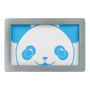 Boucle De Ceinture Rectangulaire Ours bleu Kawaii Panda
