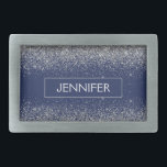 Boucle De Ceinture Rectangulaire Parties scintillant bleue Silver Navy Girl Monogra<br><div class="desc">Parties scintillant à étincelles bleu Argent et Marine Nom du monogramme Boucle de ceinture. Cela rend la graduation parfaite, doux 16 16ème, 18ème, 21ème, 30ème, 40ème, 50ème, 60ème, 70ème, 80ème, 90ème, 100ème anniversaire, mariage, douche nuptiale, anniversaire, baby shower ou cadeau de fête de bachelorette pour quelqu'un qui aime les styles...</div>