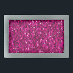 Boucle De Ceinture Rectangulaire Parties scintillant étincelante rose chaud<br><div class="desc">Hot rose foncé brillant parties scintillant faux brillant brillant pour elle. Nous utilisons des photos d'étincelles.</div>