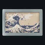 Boucle De Ceinture Rectangulaire Pixel Tsunami 8 bits Pixel Art<br><div class="desc">La Grande Vague au large de Kanagawa (神 奈 川 浪 裏) Vintage 8 Bits Pixel Tsunami Art. Globe Trotters se spécialise dans l'imagerie idiosyncratique du monde entier. Vous y trouverez des Cartes de Voeux,  Cartes Postales,  Posters,  Mousepads et plus encore.</div>