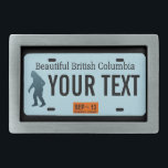 Boucle De Ceinture Rectangulaire Plaque de licence Sasquatch de la Colombie-Britann<br><div class="desc">La silhouette foncée de Sasquatch (Bigfoot) sur une plaque vierge de la Colombie-Britannique. Ajoutez votre propre texte. Contactez-moi pour des demandes spéciales. Plaques d'immatriculation pour d'autres États et autres entités (provinces canadiennes, pays étrangers) sur demande. Si vous vivez ou voyagez dans les régions rurales du nord-ouest du Pacifique, vous pouvez...</div>