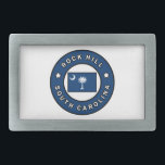 Boucle De Ceinture Rectangulaire Rock Hill Caroline du Sud<br><div class="desc">Rock Hill Caroline du Sud</div>