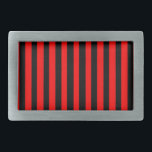 Boucle De Ceinture Rectangulaire Ruby Black<br><div class="desc">Ruby Black est un design simple de bandes noires et rouges qui convient à toutes les occasions et à tous les objets. Cette image est disponible sur une variété d'autres produits,  il suffit de cliquer sur le lien sous la photo près de "About this Design".</div>