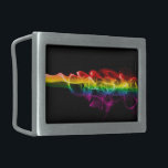 Boucle De Ceinture Rectangulaire SlipperyJoe's fumée vif arc-en-ciel célébré<br><div class="desc">SlipperyJoe's fumée vif arc-en-ciel célébré amour artistique visuellement frappant cadeaux gay pride motifs LGBTQIA vibrants colorés sentiers lumineux dynamiques formes fluides mouvement énergie rouge jaune vert bleu violet</div>