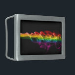 Boucle De Ceinture Rectangulaire SlipperyJoe's fumée vif arc-en-ciel célébré<br><div class="desc">SlipperyJoe's fumée vif arc-en-ciel célébré amour artistique visuellement frappant cadeaux gay pride motifs LGBTQIA vibrants colorés sentiers lumineux dynamiques formes fluides mouvement énergie rouge jaune vert bleu violet</div>