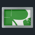 Boucle De Ceinture Rectangulaire St Patrick's Day - Obtenez Lucky 3   1 feuilles =<br><div class="desc">Design moderne - Saint Patrick's day</div>