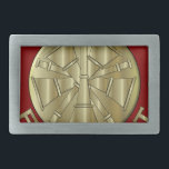 Boucle De Ceinture Rectangulaire Symbole en laiton en chef de corps de<br><div class="desc">Symbole en laiton en chef de corps de sapeurs-pompiers</div>