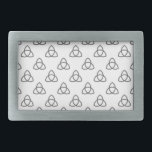 Boucle De Ceinture Rectangulaire Symbole Triquetra Vesica<br><div class="desc">Triquetra vesica,  célèbre symbole celtique. Motif simple.</div>