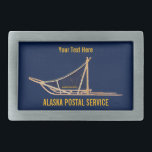 Boucle De Ceinture Rectangulaire Transporteur postal de l'Alaska Dog Sled<br><div class="desc">Vous souhaitez travailler pour le service postal de l'Alaska? Depuis le tri et la livraison du courrier jusqu'aux postes d'entreprise, il existe de nombreux emplois différents à l'APS. Et parfois le Père Noël a besoin d'un peu d'aide pour offrir des cadeaux de Noël dans les communautés éloignées. Comprend un traîneau...</div>